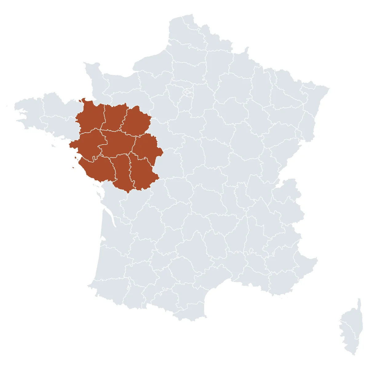 Carte de France : les départements où nous intervenons
