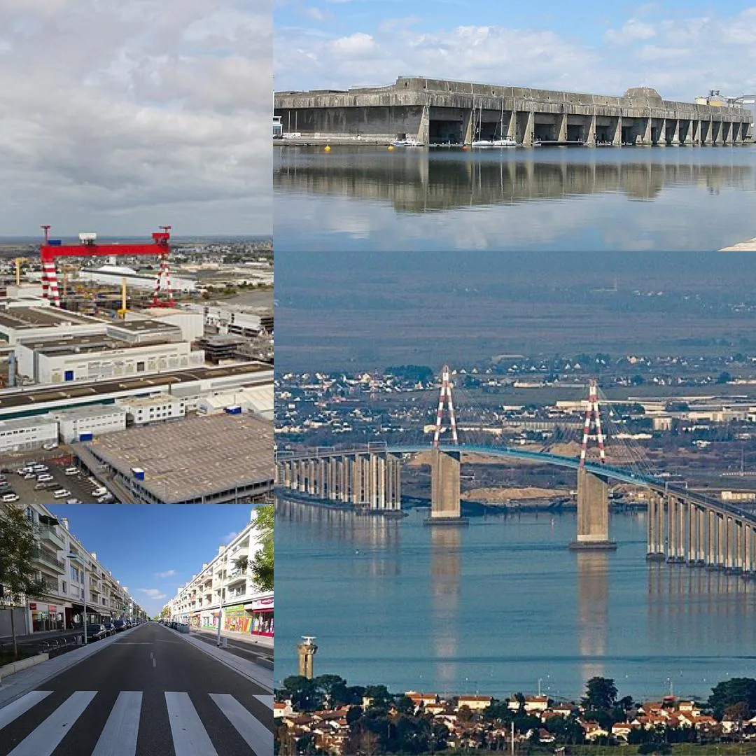 Vue de Saint-Nazaire, Loire-Atlantique